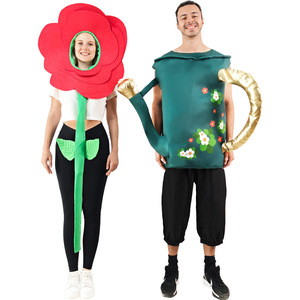 Conjunto de Disfraz de Flor y Botella de Agua para Adultos Unisex, Traje de Cosplay para Fiesta de Halloween, Primavera 2025 - Product Image 1