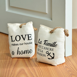 Mediterranean Style <b>Fabric</b> <b>Door</b> <b>Stop</b> With Anchor Design Floor Mount Home Decoration Windproof Anti Collision - Product Image 2