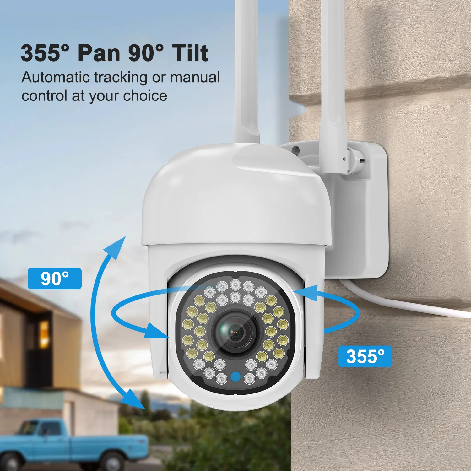 Outdoor Draadloze Surveillance Cctv Beveiliging Camera Home Security Camera Wifi Indoor Ptz Netwerk Ip Camera