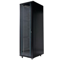 Support de serveur d'armoire de routeur de réseau de qualité d'entreprise 42U avec ventilateurs de refroidissement et système de gestion des câbles