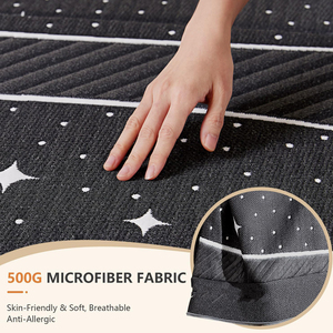 <span class=keywords><strong>Matelas</strong></span> pliable à trois volets, mousse double couche de 4 pouces, housse en microfibre lavable, adapté au camping, aux camping-cars et à un usage domestique - Product Image 2