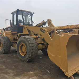 Used Japanese Caterpillar 966F Front Loader 2020 <b>Model</b> 15 Ton Rated Load 92 KW <b>Engine</b> Original Components for Mining for Video - Product Image 1