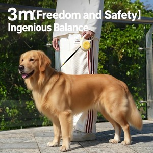 Laisse pour animaux de compagnie rétractable à dégagement rapide, avec poignée antidérapante solide, souple et haute résistance, commande à une main, pour chats et chiens de petite et moyenne taille - Product Image 4