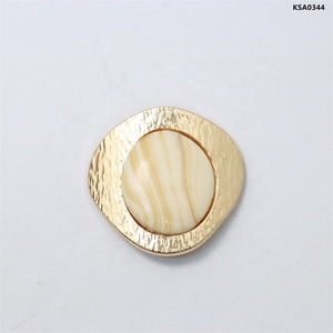 Botones Decorativos de Aleación con Incrustaciones de Ámbar, Modelo Twin Textile Erajes New Amber - Product Image 1