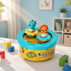 Caja Musical Giratoria de Dinosaurio de Plástico de Alta Calidad para Niños, Caja Musical de Cuerda con Batería, Juguetes Musicales para Regalos - Product Image 6