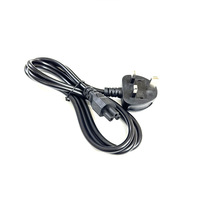 Cable de Alimentación con Enchufe del Reino Unido a C5, 1.2-1.8M |   Cable de Carga Rápida Estándar Británico de 3 Pines para Computadora/Impresora