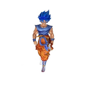 Figurine d'action lumineuse en PVC JT Super Blue Goku avec décoration sculptée à double tête - Product Image 5