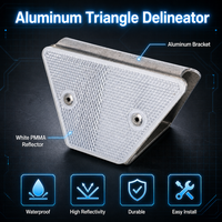 Delineateur de garde-corps routier en aluminium pour routes montagneuses et virages serrés