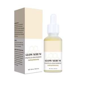 Sérum à la <span class=keywords><strong>propolis</strong></span> et à la niacinamide avec <span class=keywords><strong>aloe</strong></span> <span class=keywords><strong>vera</strong></span>, bêta-glucane, allantoïne - éclaircissant, antioxydant, réparateur, régulateur de sébum pour peaux sensibles 30ml - Product Image 2