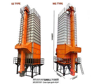 30T/32T/35T Graandroger zonder schroef, hellende goot voor vrije val om graancompressie en -breuk te voorkomen - Product Image 5