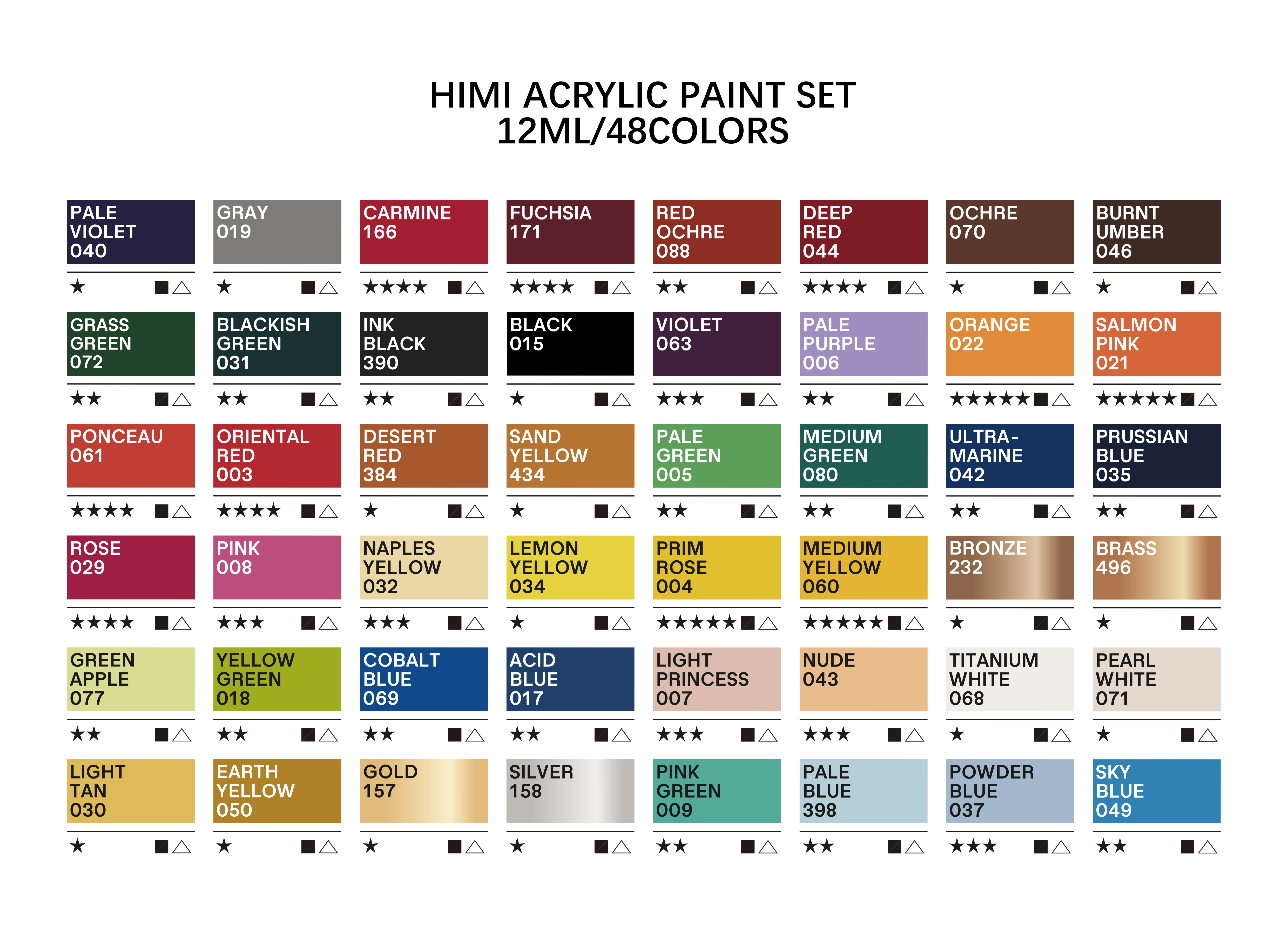 48 couleurs