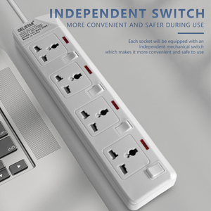 Bán Chạy 4 Ổ Cắm Mở Rộng Tiêu Chuẩn Thông Dụng Màu Trắng Ổ Cắm Bảng Nối Dài Nhiều Công Tắc Ổ Cắm Điện - Product Image 3
