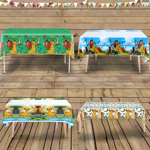 <span class=keywords><strong>SIMBA</strong></span> จากไลออนคิงส์ผ้าปูโต๊ะสำหรับงานเลี้ยงวันเกิดของเด็กผ้าปูโต๊ะสไตล์การ์ตูนผ้าคลุมโต๊ะและเครื่องใช้บนโต๊ะอาหารสำหรับวันขอบคุณพระเจ้าและงานเลี้ยงทารก - Product Image 3