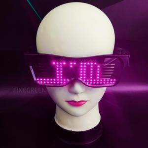 Gafas LED Recargables con Mensajes Personalizables por Aplicación para Diwali, Ramadán, Graduación, San Valentín, Acción <span class=keywords><strong>de</strong></span> <span class=keywords><strong>Gracias</strong></span> - Product Image 6