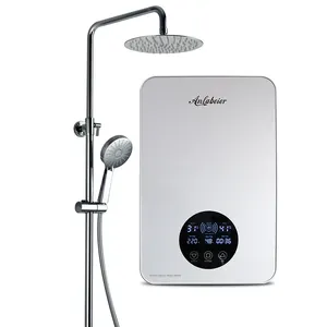 220volts electric wall mounting bathroom instant shower water heater with rain shower