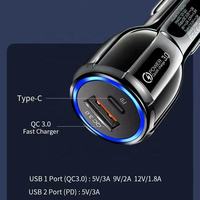Nouvelle conception, vente en gros, tendance, certification CE FCC Rohs, chargeur de téléphone portable, chargeur de voiture à charge rapide