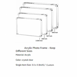 <span class=keywords><strong>Cadre</strong></span> photo en acrylique <span class=keywords><strong>transparent</strong></span> double face pour sublimation, imperméable, vente en gros - Product Image 3