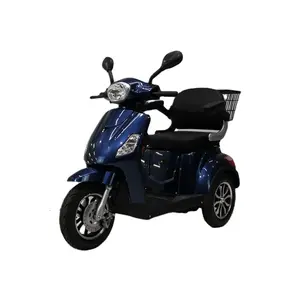 Tricycle électrique robuste à 3 roues, couleur bleu marine, vitesse de 25 km/h - Product Image 4
