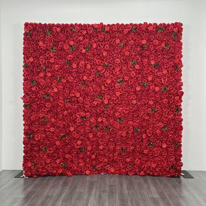 Muro de Flores Artificiales Atemporal de 8 pies x 8 pies, Decoración de Fondo para Cabina de Fotos en Ceremonias de Boda - Product Image 5