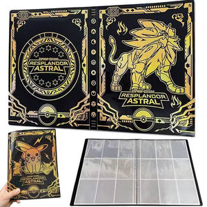 <span class=keywords><strong>Album</strong></span> portable pour cartes <span class=keywords><strong>Pokémon</strong></span> <span class=keywords><strong>Pikachu</strong></span>, 432 emplacements, reliure dorée brillante, rangement durable pour cartes à collectionner TCG - Product Image 2