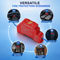 Extincteur aérosol de type S - Marque Kunan Rouge Portable Classe D pour utilisation dans le compartiment moteur automobile