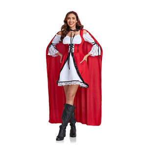 Halloween nouveau costume de scène <span class=keywords><strong>d</strong></span>'<span class=keywords><strong>aventure</strong></span> de forêt de conte de fées uniforme de jeu rouge - Product Image 1