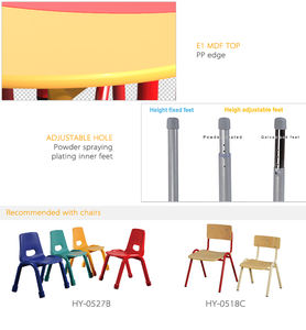 Tavoli e <span class=keywords><strong>sedie</strong></span> da scuola materna per <span class=keywords><strong>bambini</strong></span> in MDF regolabili in altezza per la scuola materna - Product Image 4