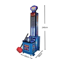 JSJM Big Hammer Game Accessory Arcade Machine KING of the HAMMER Hitting Knocking Hammering Game Parts Kit Plastic Metal
