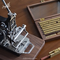 Machine de gaufrage et de dorure à chaud pour couvertures en cuir, corps de crayon, cartes en papier, logos, estampage à chaud et presse à chaud