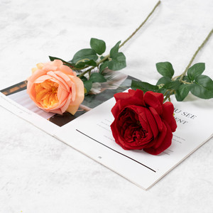 Rosa Artificial de Tallo Único Estilo Francés, Tipo Juliette Austin, de Tela de Seda, para Decoración de Casas, Hoteles y Bodas - Product Image 6