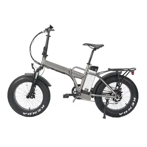 Bicicleta eléctrica plegable de neumático ancho para adultos, bicicleta eléctrica fácil de llevar, plegable, 20x4,0
