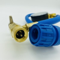 R134A Recharge Tuyau Robinet Valve Coupleur Rapide Réfrigérant Gaz Recharge Tuyau Pour Voiture