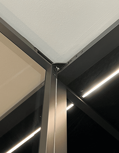 <span class=keywords><strong>Armario</strong></span> de Diseño Italiano de Alta Gama, Minimalista, con Marco Ultrafino y Puerta de Cristal Negro/Cuarto de Vestir - Product Image 4