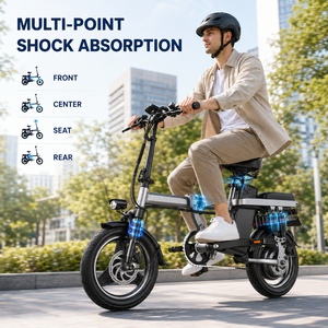 Vente Chaude Direct Usine Vélo Électrique <span class=keywords><strong>Pliant</strong></span> 14 Pouces 48V10AH 40KM 400W Affichage LCD Vélo Électrique de Ville - Product Image 4