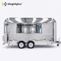 Remorque alimentaire personnalisée, camion de restauration commercial avec équipement de cuisine complet, service de traiteur mobile, remorque à crème glacée