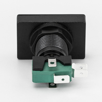 Interrupteur à bouton-poussoir 24 mm, interrupteur à bouton-poussoir rectangulaire à LED pour arcade, interrupteur à bouton-poussoir momentané pour arcade avec micro-interrupteur