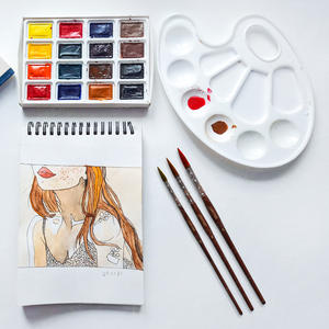 SINOART – brosse à cheveux en sable rond, meilleure qualité, brosse à <span class=keywords><strong>aquarelle</strong></span>, pinceaux à peinture, brosses à <span class=keywords><strong>aquarelle</strong></span> marron personnalisables - Product Image 5