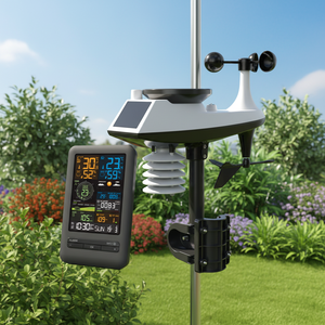 무선 친환경 플라스틱 기상 관측소 습도계 온도계 백라이트 모니터 디지털 일기 예보 알람 - Product Image 5