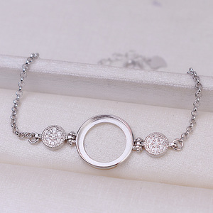 Composants de bijoux WENCHI S925 en argent, maillons ronds de 15 mm pour perles, pour la création de bracelets et accessoires DIY - Product Image 3