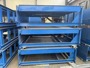 तह बोर्डिंग बोर्ड के साथ समायोज्य मध्यम आकार के हाइड्रोलिक फिक्स्ड डॉक लेवलर, चल यार्ड रैंप - Product Image 6