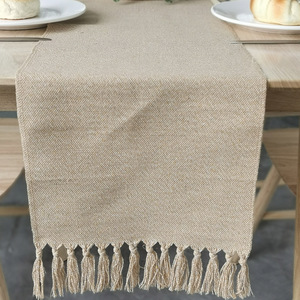 Drapeau de <span class=keywords><strong>table</strong></span> tissé décoratif de style nordique OEM, fait main avec pompon, <span class=keywords><strong>serviette</strong></span> pour <span class=keywords><strong>table</strong></span> à thé à domicile - Product Image 6