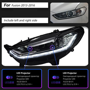 Faro a LED Premium XUNBAI 12V 25W con proiettore per Mondeo Fusion 2014-2015, DRL e indicatore di direzione, Plug & Play, Aggiornamento <span class=keywords><strong>Auto</strong></span> - Product Image 6