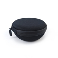 Boîte de suivi GPS noire personnalisée mini sac de suivi de voiture rond étui de suivi GPS de voiture en EVA dur