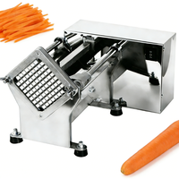 Elektrische gemotoriseerde friet snijmachine 304 roestvrij staal 3 messenset multifunctioneel commercieel gebruik in keuken en restaurant