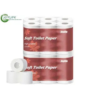 Ventes de fabricant de qualité supérieure 8 rouleaux/ctn papier de soie à emballage individuel 2-4 plis papier toilette à impression personnalisée