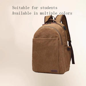 Nouveau sac à dos pour ordinateur portable en toile avec port USB, style coréen tendance, pour lycéens et étudiants - Product Image 1