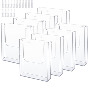 Wall Mount Brochure chủ 8.5x11 inch rõ ràng Acrylic Tạp Chí tập sách hiển thị đứng nhựa tập tin mail giá - Product Image 2