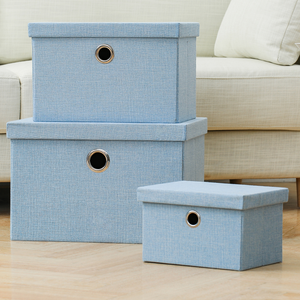 Boîte de rangement pour vêtements pliable en tissu écologique de style industriel moderne, nouvelle sortie, portable, imperméable, résistante, 35L, Cai <span class=keywords><strong>Shi</strong></span> - Product Image 2