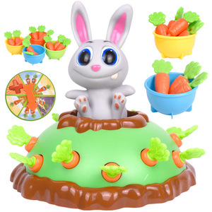Divertido Juego de Mesa Happy Radish Pulling, Juego de Mesa Interactivo para Padres e Hijos con Conejo Saltarín y Rábanos, Juguete Educativo - Product Image 1