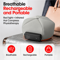 Casque de massage du cuir chevelu sans fil Gymmax avec 120 LED à lumière rouge, chapeau de soin capillaire rechargeable par USB, appareil portable pour le soin du cuir chevelu à domicile